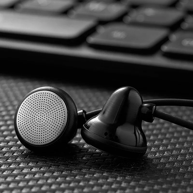 Temperament X10 HIFI Wired Best Earphones 16mm Sport Open-type Gaming Flat Head Earplug Monitor Headphone