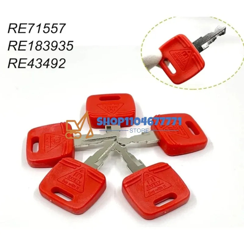 

1PC/6PCS/10PCS RE183935 RE43492 RE71557 Agricultural Tractor Ignition Key