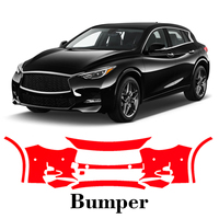 Car Precut Paint Protection Film Front Bumper Anti-scratch Exterior TPU PPF For Infiniti QX30 Sport 2017-2018