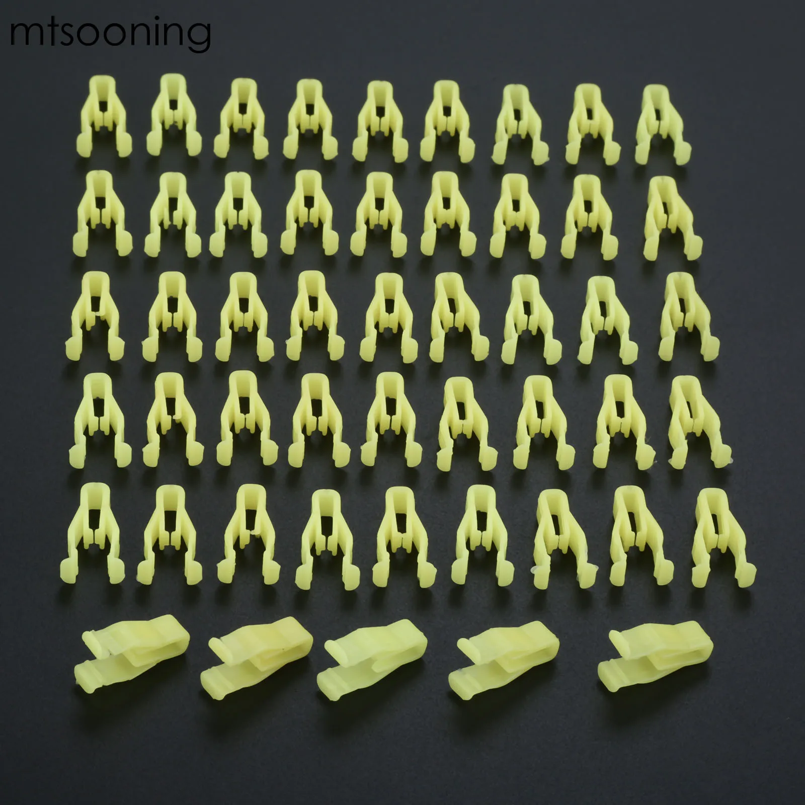 mtsooning 50pcs Car Trim Plastic Fastener Clip Auot Control Panel Dashboard Clips for BYD Kia Toyota