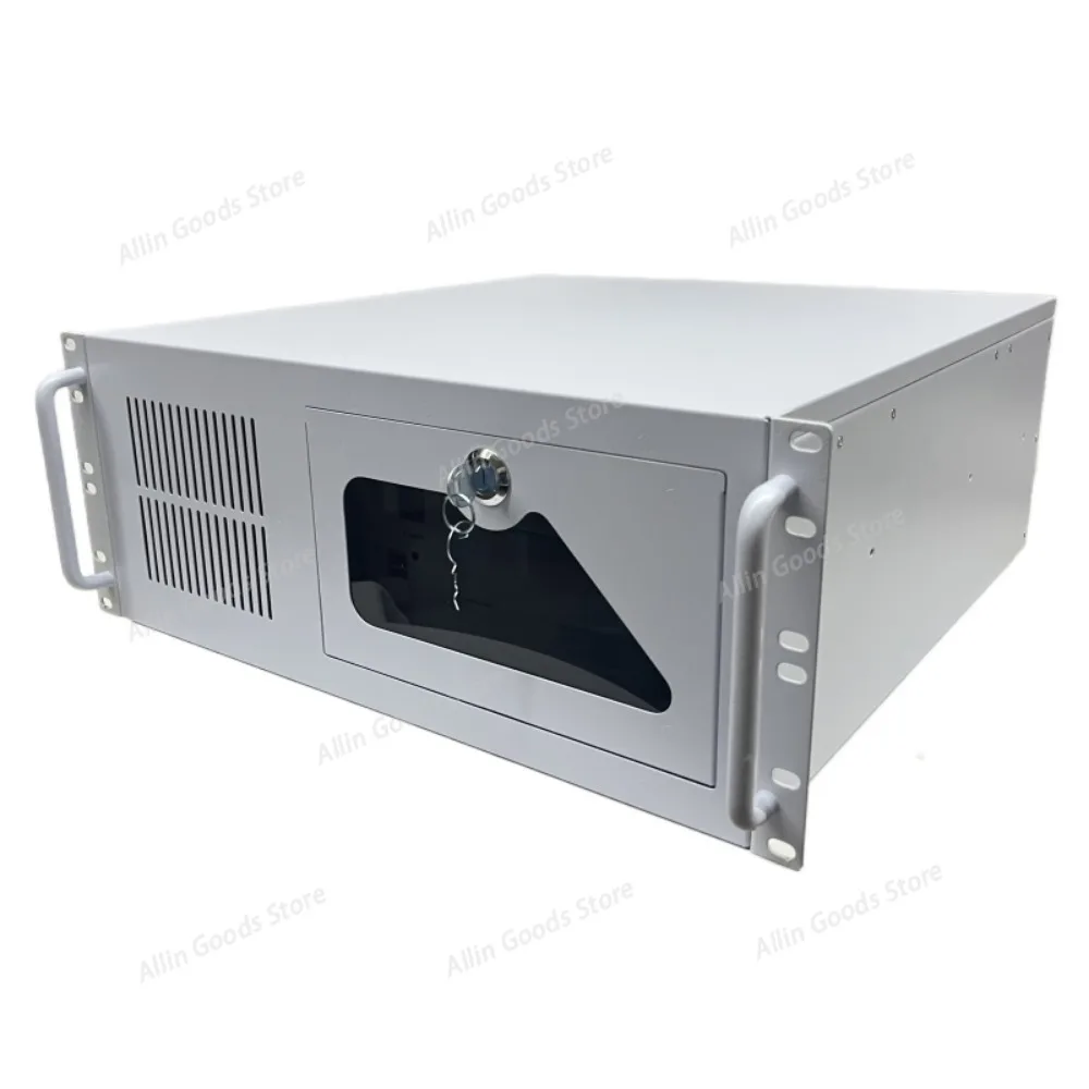 4U Industrial Chassis 610 Rackmount Server Case, 7 Slots 19 Inch Rack Mount PC Cabinet Support ATX Power Supply