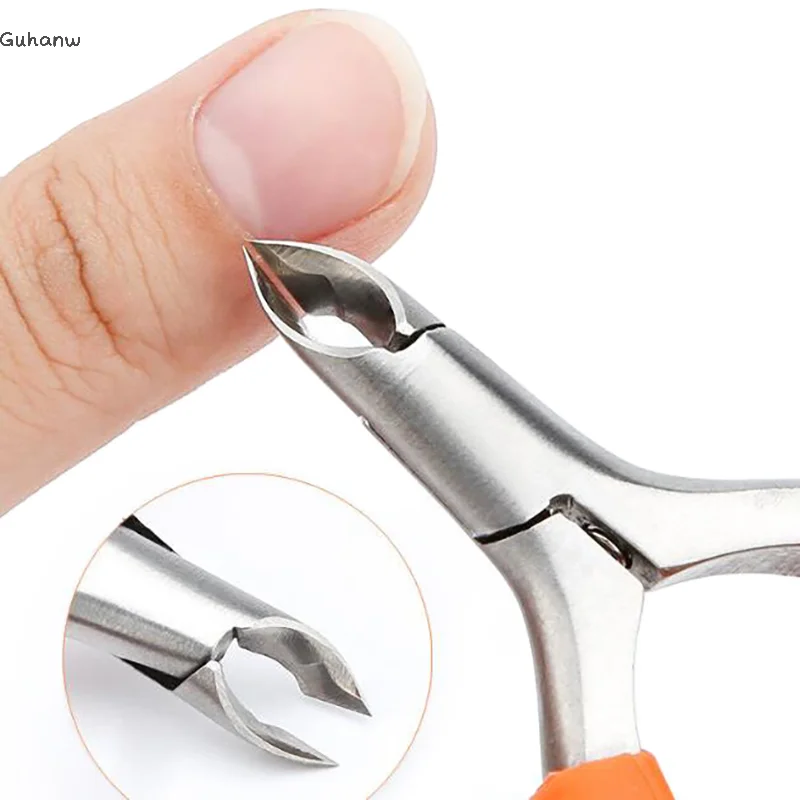 

【WHB43】Olecranon scissors Toenail Ingrown Dead Skin Remover Nail Art Cuticle Nipper Clipper Edge Cutter Manicure Plier Tool