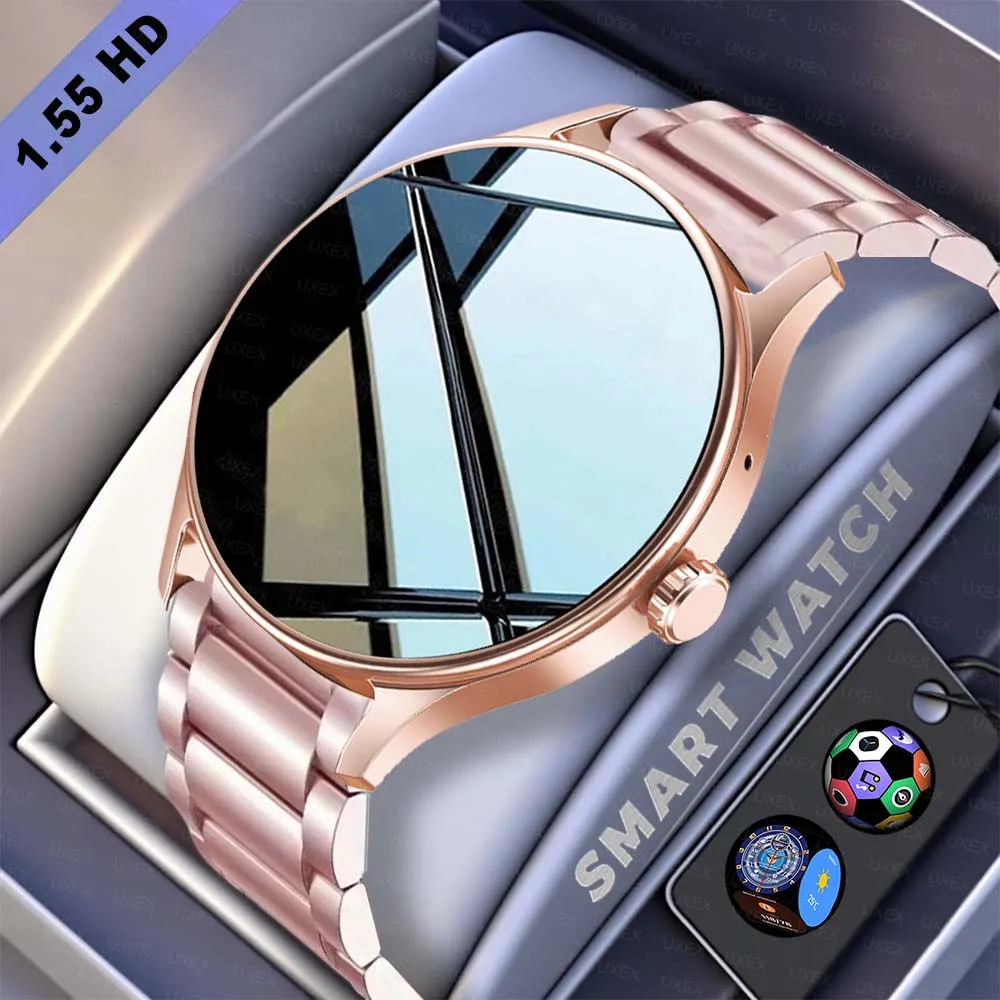 

Оригинальные умные часы с беспроводным вызовом 1,55 HD, мужские 3D UI, трекер здоровья, спортивные режимы, умные часы с траекторией движения, женские спортивные часы