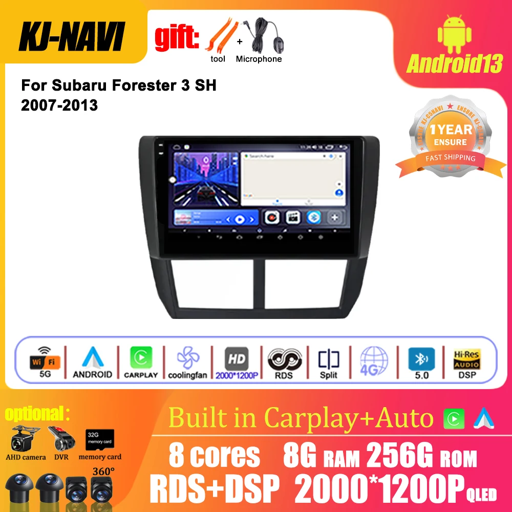 

Multimedia Player 2din Head Stereo Video Carplay Speaker Audio Android 13 Car Radio For Subaru Forester 3 SH 2007-2013