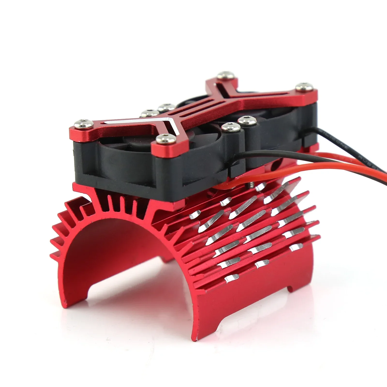 Metalowy podwójny wentylator chłodzący 4068 4074 4082 4268 4274 Radiator silnika 40-42 mm do 1/7 1/8 Arrma TRAXXAS RC Car Upgrade Parts
