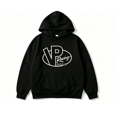 2026 new Elliptical-shaped overlapping letter pattern A blend of bold blocks cursive font Men's women's casual hooded sweatshirt