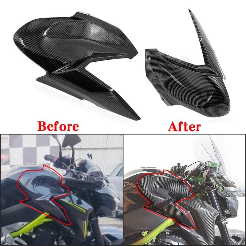 Fit for Kawasaki Z 900 2017 2018 2019 Motorcycle Accessories Tank Front Side Panel Trim Cover Fairing Cowl Gas Guard Z900