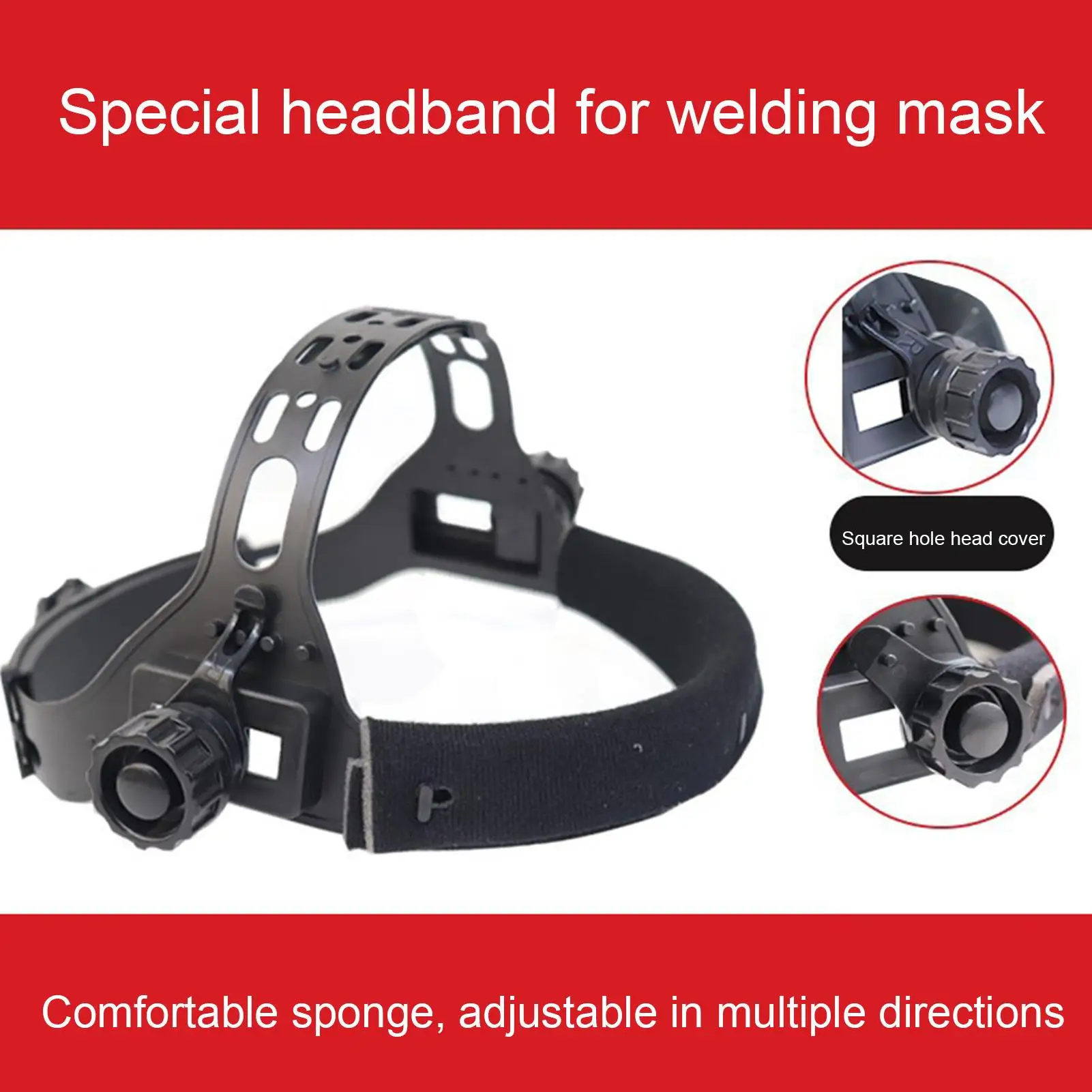 Schweißmaske Kopfbedeckung Schweißhelm Zubehör Verstellbare Schweißhelm-Kopfbedeckung Kopfband Schweißer-Zubehör Werkzeuge – Detail 2