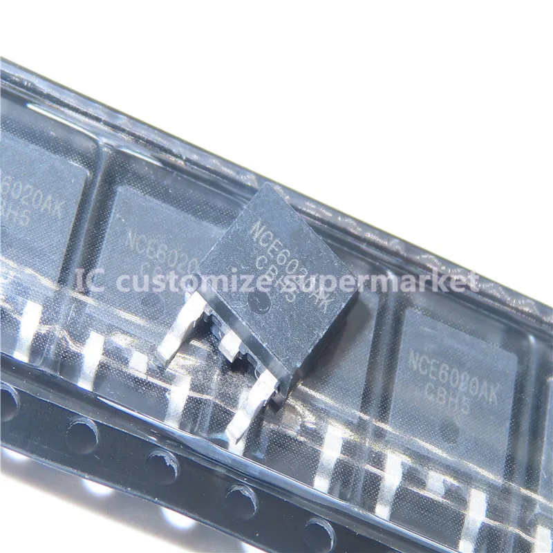 10PCS/LOT NWE NCE6020AK  TO-252 60V 20A    SMD Transistor