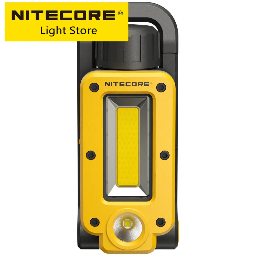 Nitecore NWL20 USB-C Rechargeable Work Light 180° Adjustable Multifunctional Triple Output Floodlight Spotlight + 21700 Battery