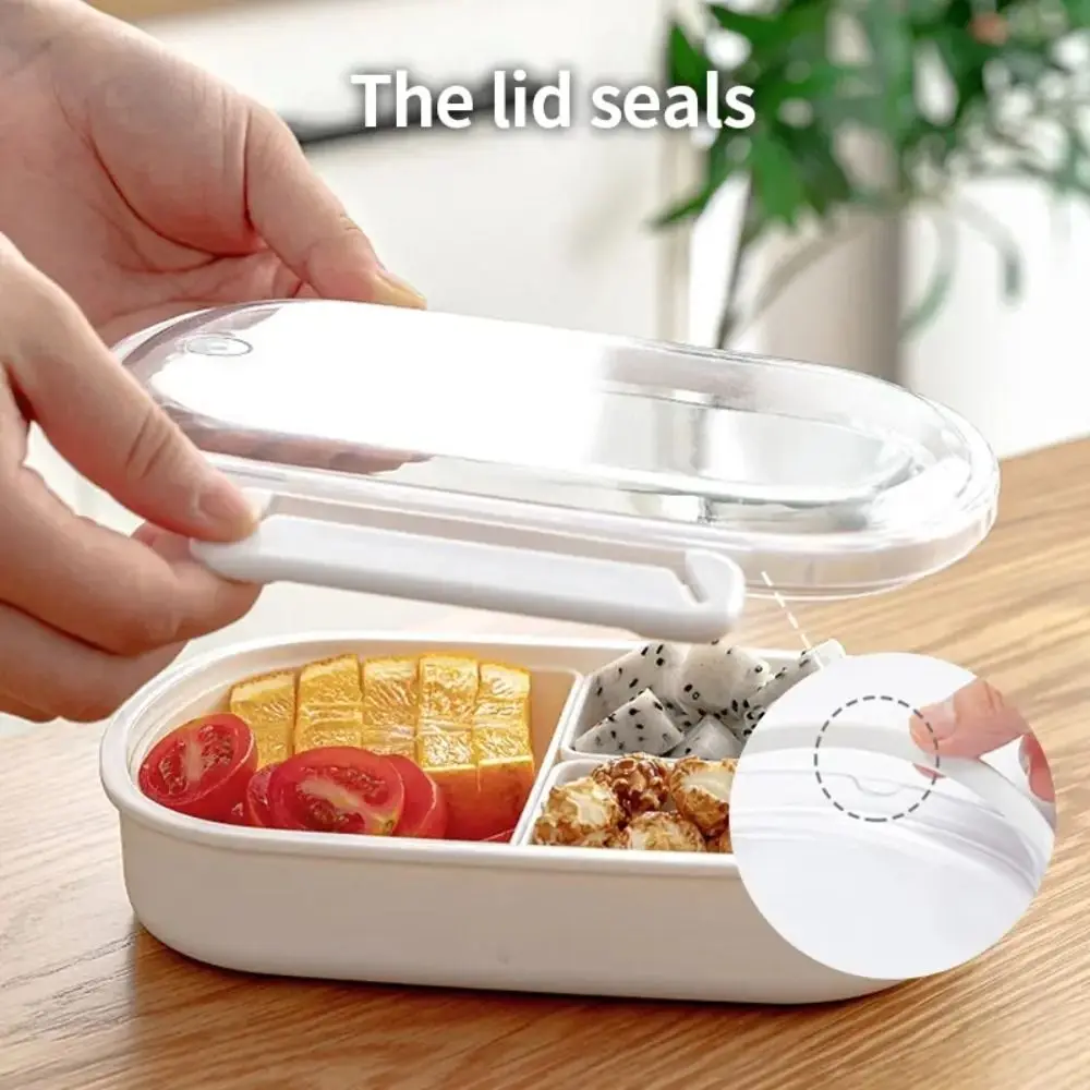 

Durable Microwavable Students Lunch Box Plastic Keep Fresh Refrigerator Box Leakproof Compartmental Salad Fruit Box