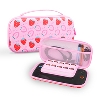 Travel Carrying Case Portable Carry Case Hard Case Pouch for Switch 2 Console & Storage Bag  strawberry leaf themed accessories