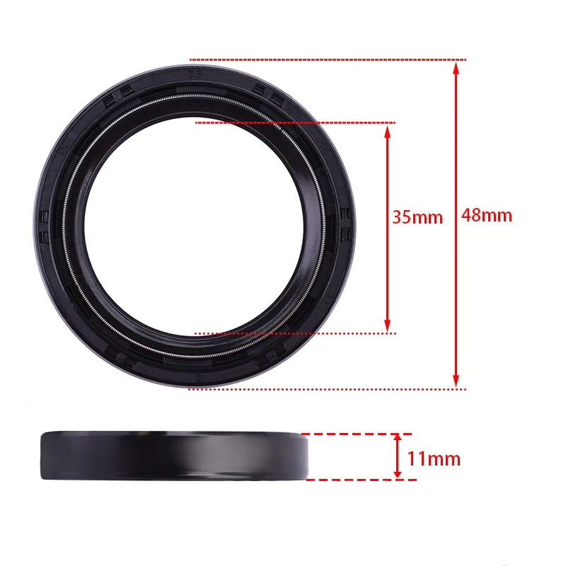 35x48x11 35 48 Motorcycle Front Fork Oil Dust Seal for HARLE/Y DAVIDSO/N XL 883 XLH XLS XLX XLH 1000 FXR FXRD FXRS FXRT 13400