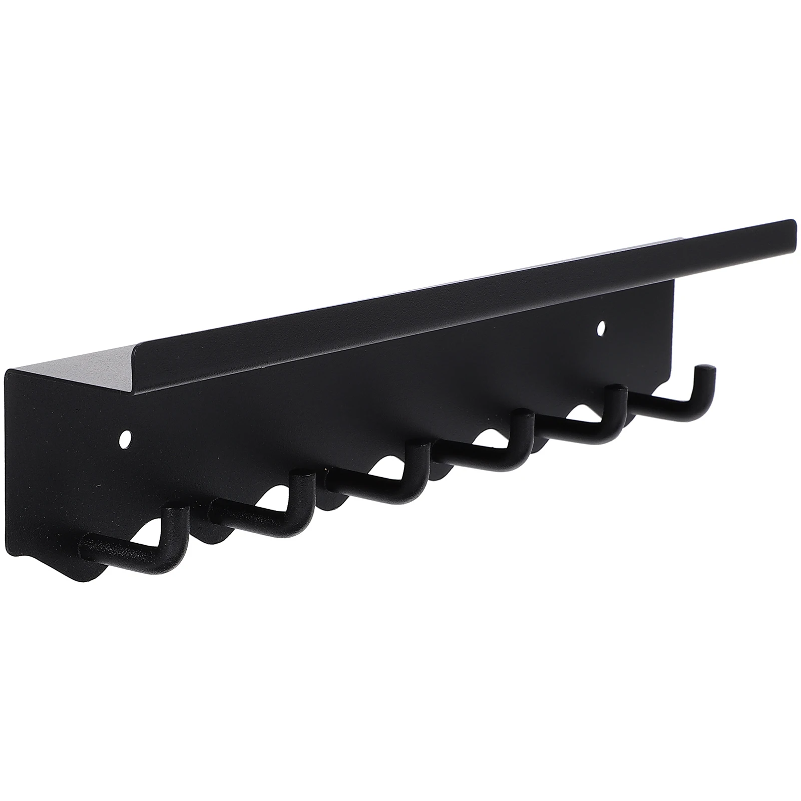 

Wall Mounted Iron Wall Mounted Hanger Hanger Rack Coats Hats Umbrellas Laundry Bag No Drill Rust Resistance Storage