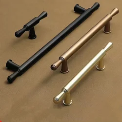 T Bar Cabinet Door Handles and Knobs Modern Drawer Pulls Kitchen Cupboard Furniture Handle Wardrobe Pull Hardware Door Knobs
