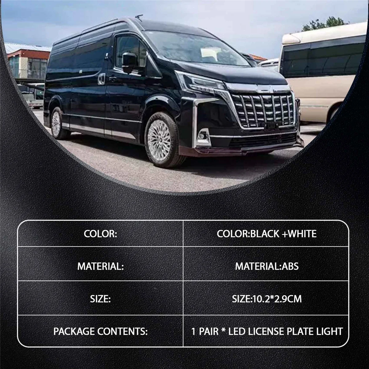 White Led Number License Plate Light Replacement For Hi- H200 2004-2012 Car Accessories