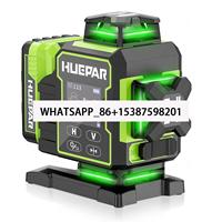 Huepar W04CG Laser Level Handheld 16 Lines 4D Cross Line Auto Level Surveying 360 Rotating Laser Paired With Tripod Stand