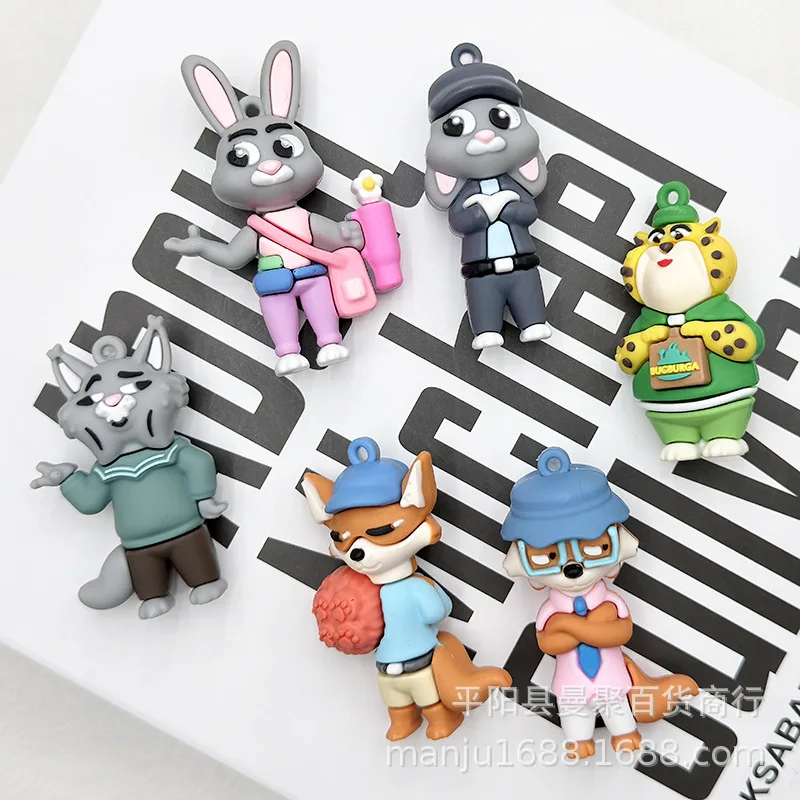 Zootopia  2 Keychain Doll Blind Box Cartoon Judy Fox Nick Car Keychain Pendant Exquisite Hanging Accessory