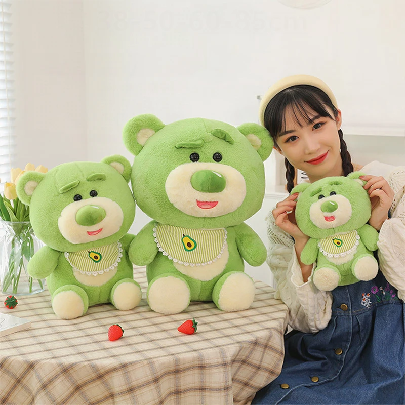 

Cute Avocado Bear Plush Toy Kawaii Stuffed Doll for Kids Birthday Xmas Gift Soft Pillow Pal for Girls