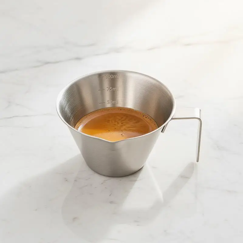 304 Stainless Steel Coffee Measuring Cup for Espresso Perfect for Home Brewing