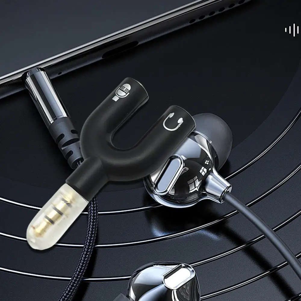3,5 MM Kopfhörer Stecker Audio Kabel Splitter Mikrofon 2 in 1 U Typ Adapter Stecker Für Smartphone MP3 MP4 Player Sharing – Detail 12