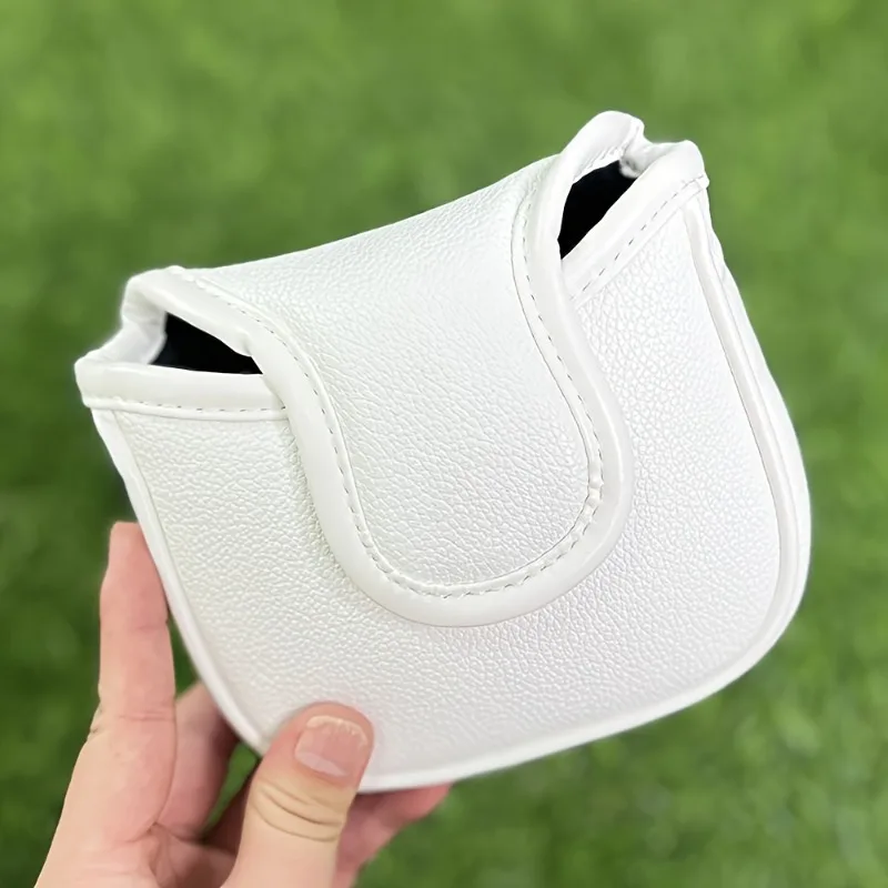 1 غطاء رأس بتصميم مثير للاهتمام لنادي الجولف - PU أبيض - إغلاق بإبزيم مغناطيسي، واقي نادي مقاوم للخدش #4