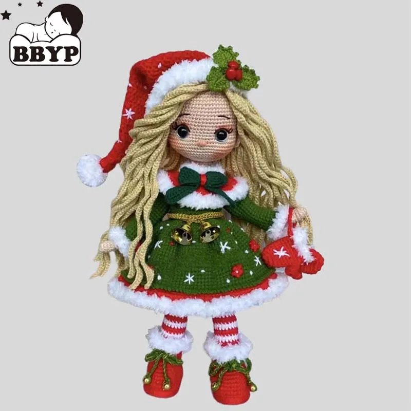 

Handmade Knitting Doll Crochet Halloween Christmas Girl Dolls For Home Accessories Craft Toy Ornaments