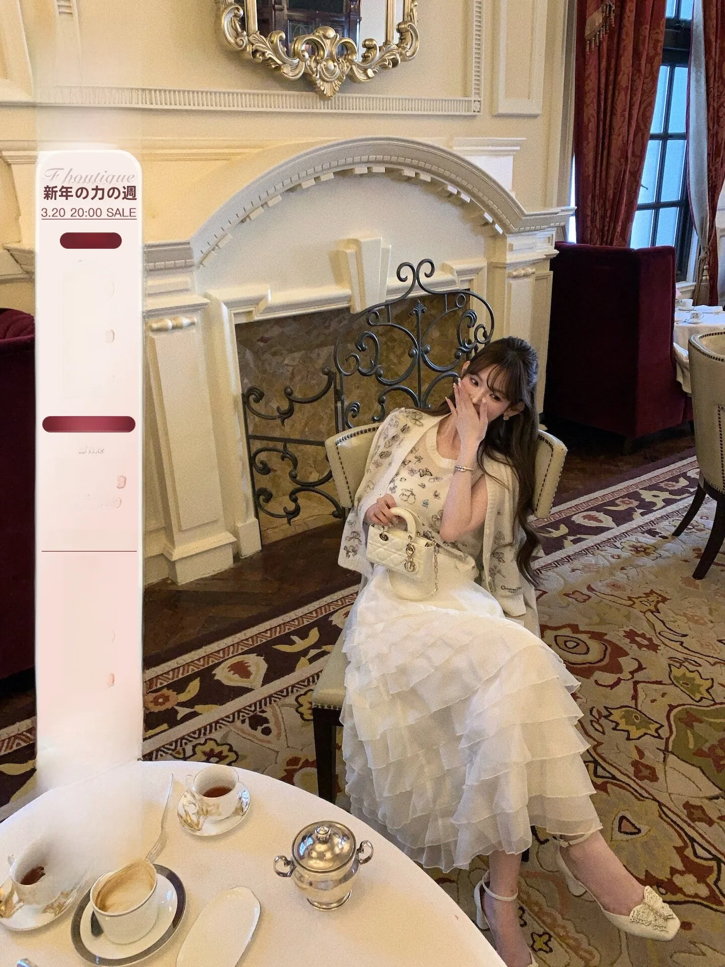 

F Boutique Early Spring 26Dior Inspired 3D Embroidery Knitted Set Cake Skirt Fashionable Casual Women's Ensemble