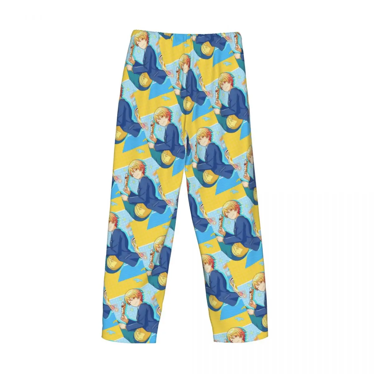 남성용 맞춤형 츠카사 애니메이션 텐마 파자마 바지 수면복 라운지 슬립 바지 주머니가 있는 신축성 있는 바지