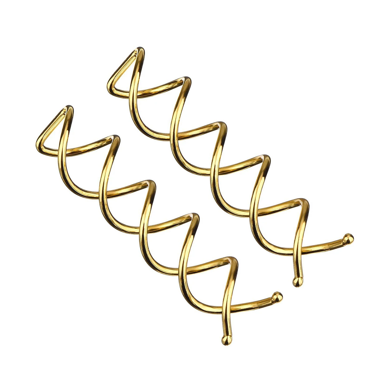 

20 Pcs Spiral Hair Pins for Bun Styles Black Golden Durable Wire Ball Tops Easy to Use Hair Tools Women Decorations