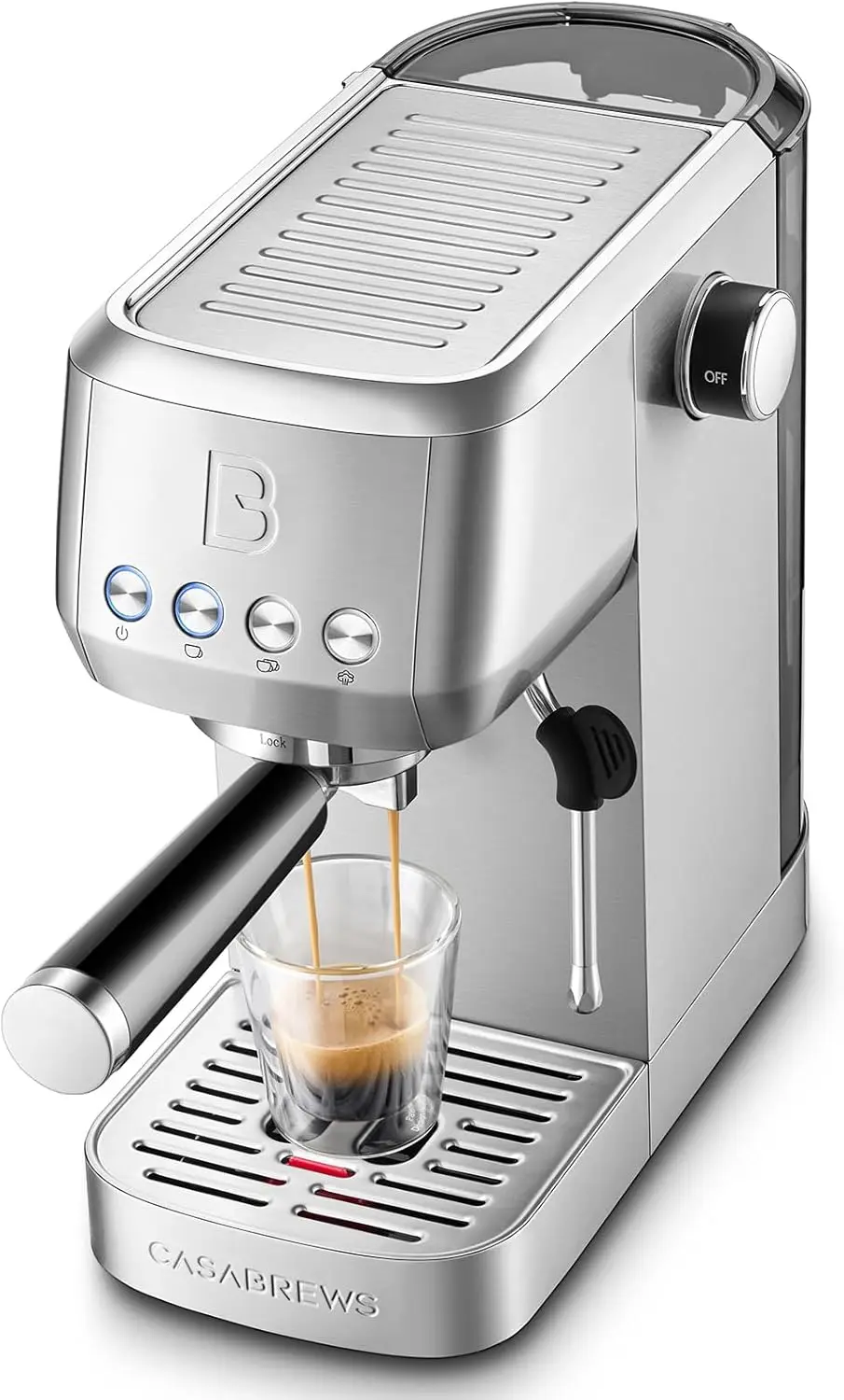 

3700 Essential Machine 20 Bar, Stainless Steel Cappuccino & Latte Coffee Maker with Steam