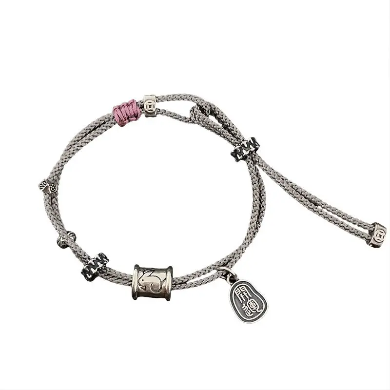 2024 New Niche Personality Zodiac Rabbit Bracelet for Couple Good Fortune for Natal Year Red Hand Strap