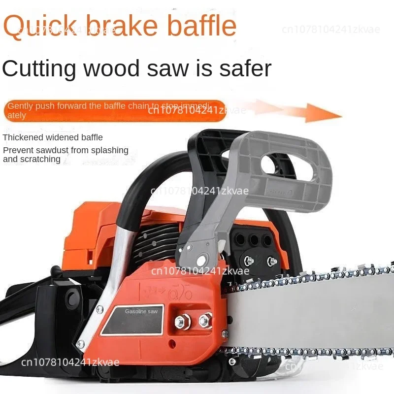 Small household logging saw, four stroke tree cutting machine, outdoor handheld gasoline saw, high-power chain saw