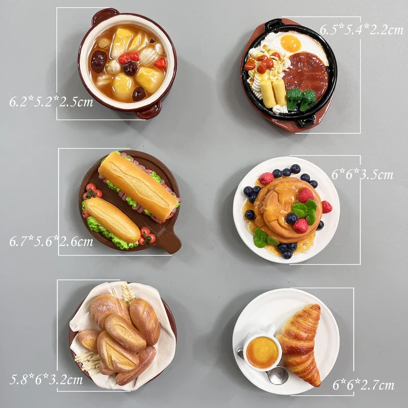 Aimant de réfrigérateur délicat français, Articles décoratifs pour porte de congélateur, décoration de maison, autocollants de réfrigérateur, Message magnétique