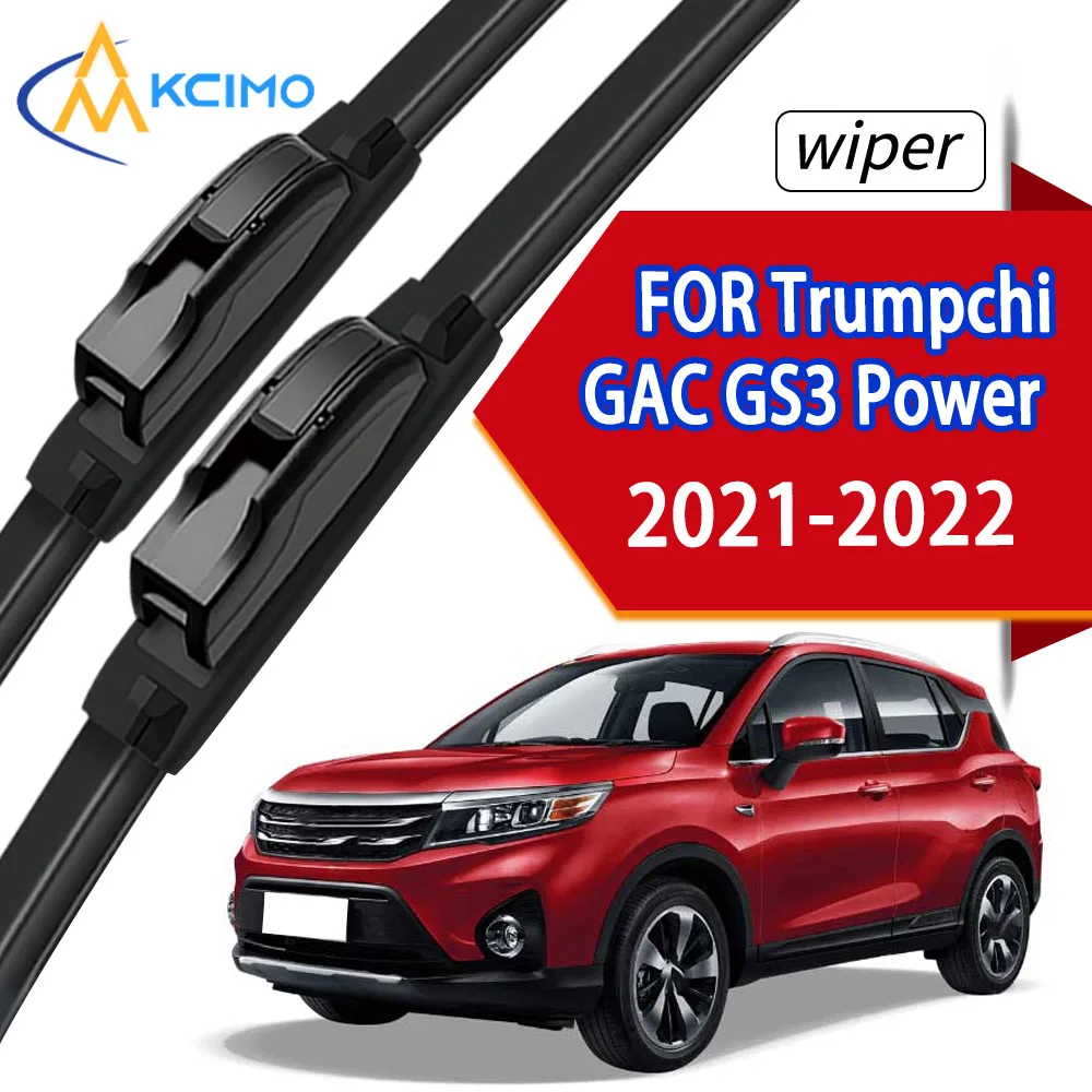 

2Pcs Premium Rubber Front Windshield Wiper Blades For Trumpchi GAC GS3 Power 2021-2022 Durable Replacement
