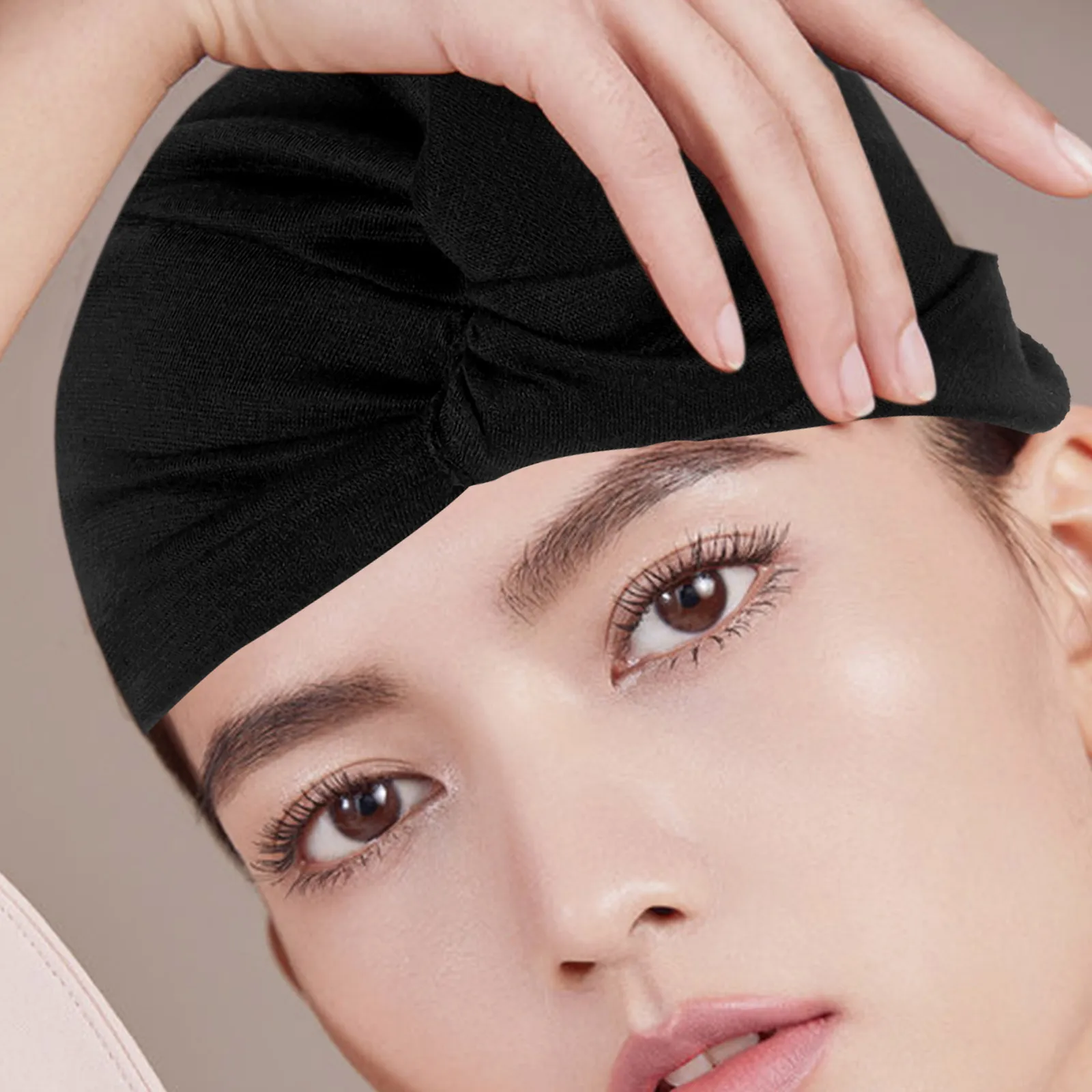 

1Pcs Chic Imitated Silk Turban Sleeping Hat Headwrap for Women Comfortable Headscarf Hair Protection Accessory