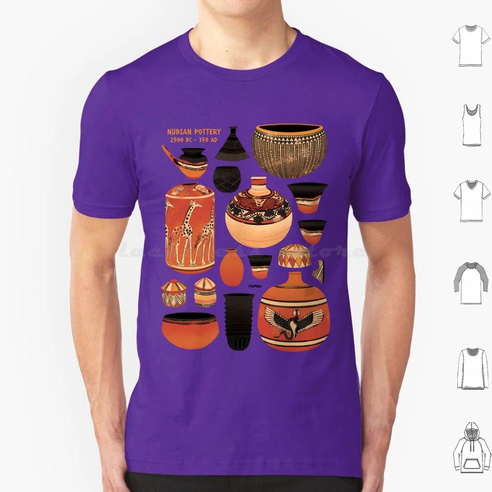 

Нубийская керамика, футболка из хлопка для мужчин и женщин, сделай сам, принт, керама, посуда, археология, керамика, керамика, древняя нубия, история древнего истории