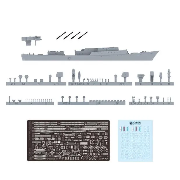 Maquette moderne de la marine russe 1/700, jouet assemblé, Koni classe I, 1159