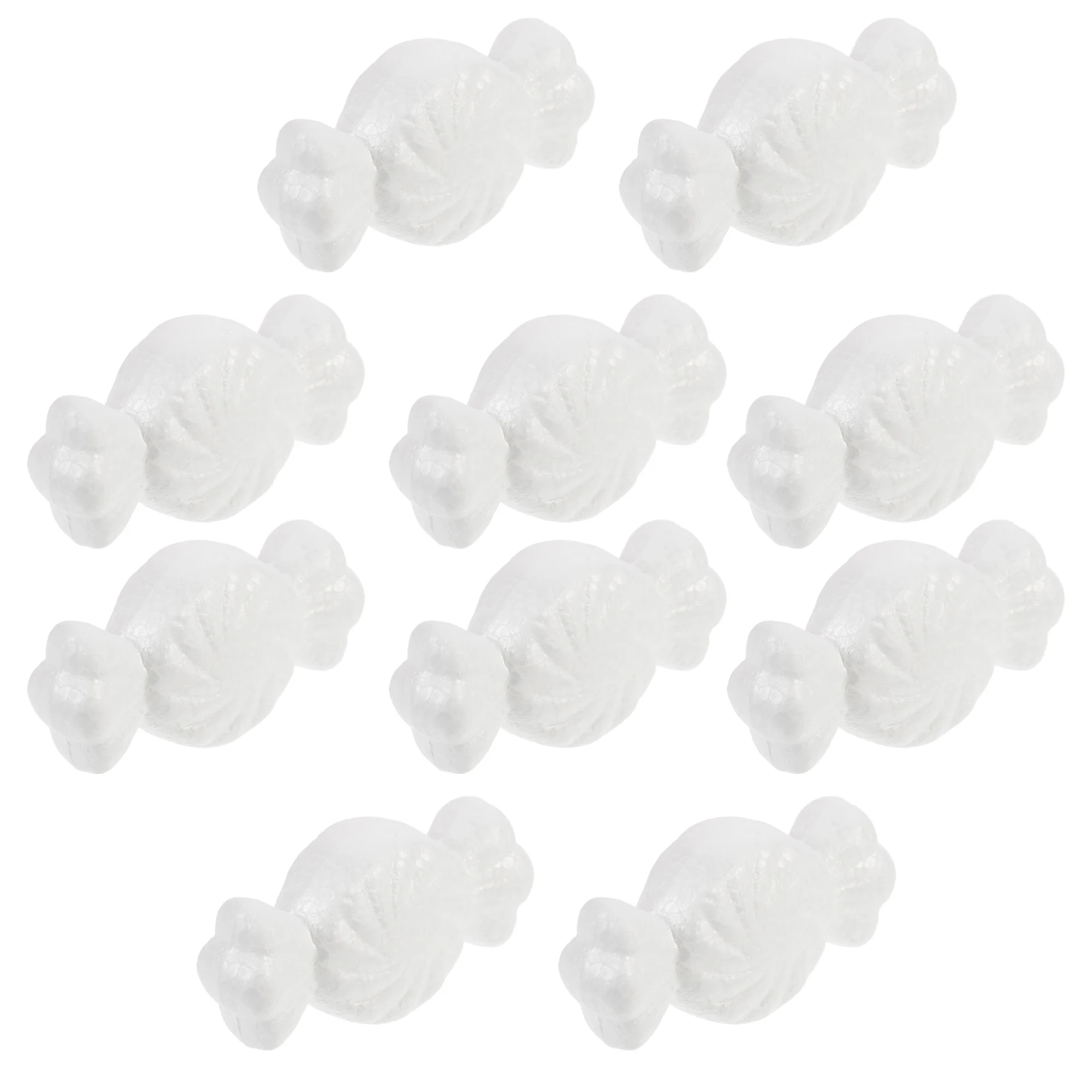 

10pcs Foams C y Modelling Mold DIY Craft Decoration White C y Shaped nament Halloween Party Accessories Baking Pan