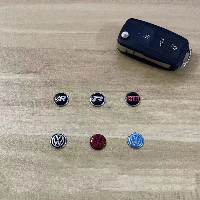 Car Key Stickers Auto Control Keychain Emblem Accessories For Volkswagen VW R-line GTI R Polo Golf Passat Magotan Tiguan Jetta - view 5