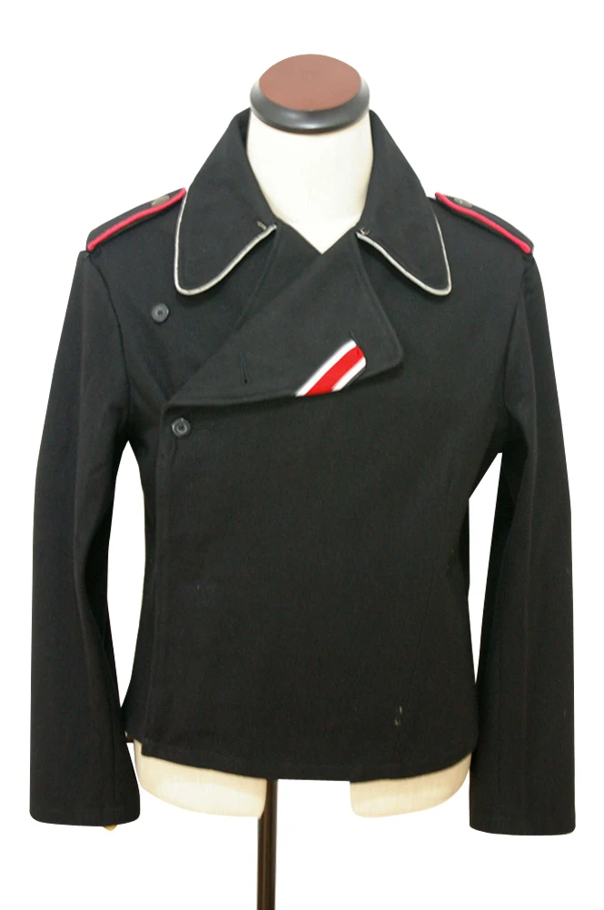 GUWC-006 WWII tedesco Elite ufficiale panzer nero lana wrap/jacket