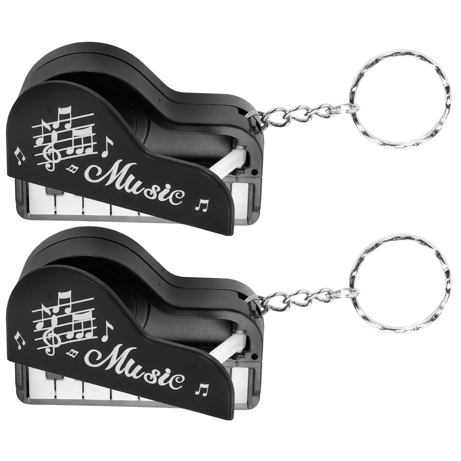

2Pcs Pocket Piano Keychain Mini Piano Keyboard Music Keychain Gift for Women Men Teens Backpack Purse Wallet Car Keys Decorative