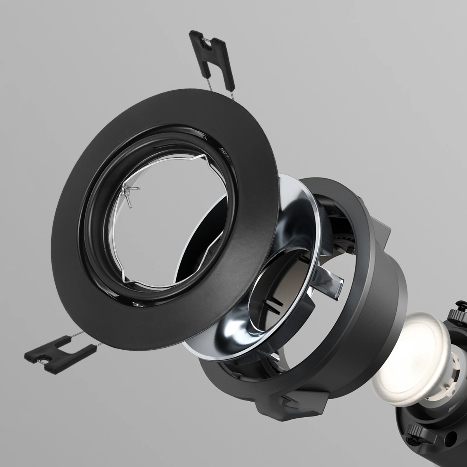 

100pcs Spring Recessed Lighting Sturdy Metal Light Securing Clips PE Material Precision Panel Light Downlight Ceiling