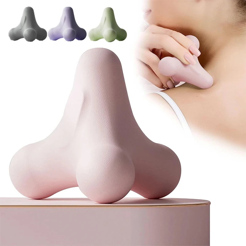 Four Corner Fascia Ball Trigger Point Pusher Massage Ball Portable Body Deep Tissue Muscle Relaxation for Shoulders Back Fitness