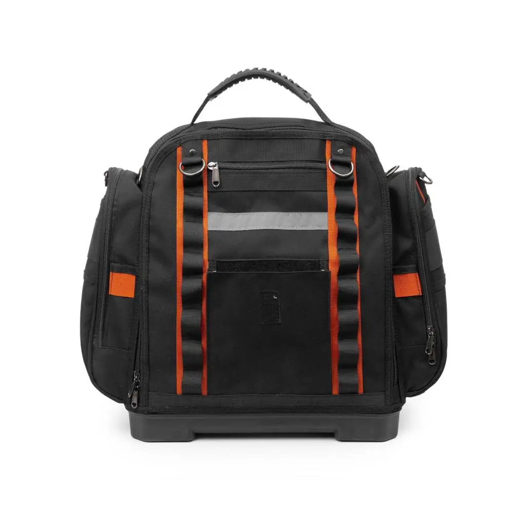 Heavy Duty Tool Backpack Wear-Resistant Portable Tool Bag Thickened Work Equipment for Workers, Professionals, Construction Site