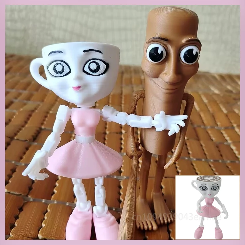 

Tung Tung Tung Sahur Ballerina Cappuccino New 2025 Action Figure Brainbot Anime Tralalero Tralala Shark Desk Ornament Toys Gifts