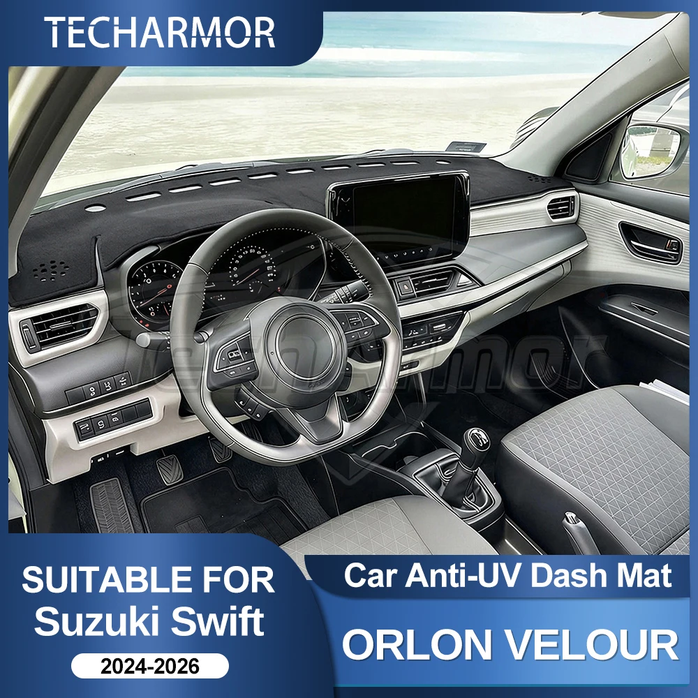 Copri Cruscotto per Suzuki Swift 2024-2026, Protezione Parasole Anti-Riflesso e Anti-UV, Accessori Decorativi per Interni Auto