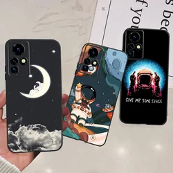 Cute Astronaut Phone Case For Infinix Zero X Pro Cover Soft Black Silicone Shockproof Bumper For Infinix Zero X ZeroX Pro Fundas