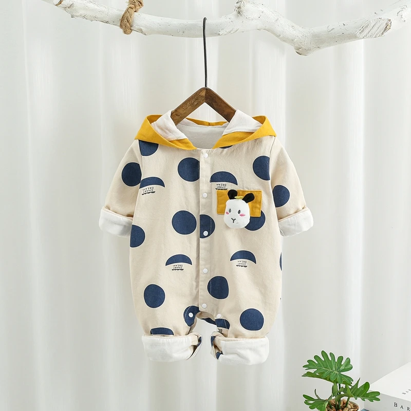 

Двухслойный наряд Rer для новорожденных, длинная одежда для мальчиков и девочек, весенняя мода, милая хлопковая спортивная одежда Harie