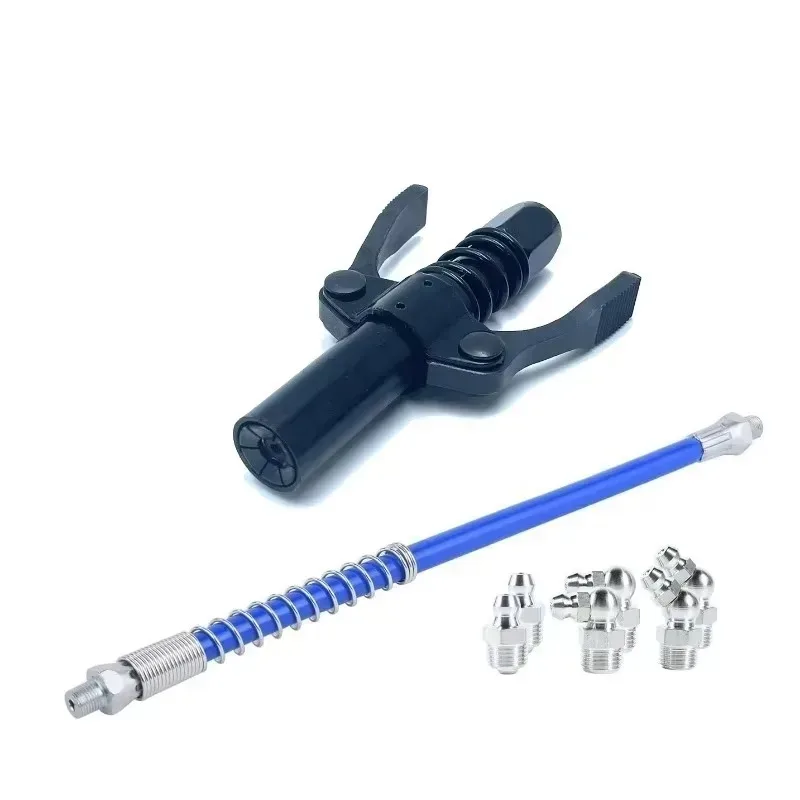 Nieuw voor dubbel handvat vetspuit reparatie accessoires roestvrijstalen auto spuit smeermiddel tip olie populair